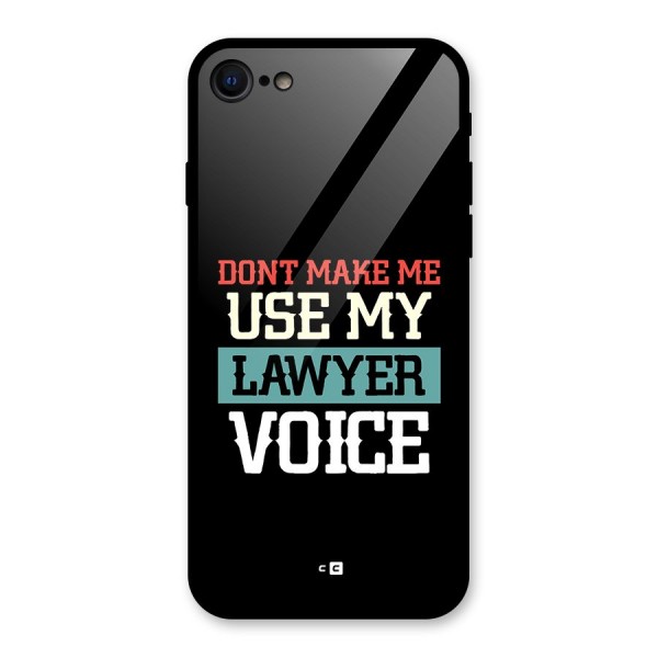 Lawyer Voice Glass Back Case for iPhone 8