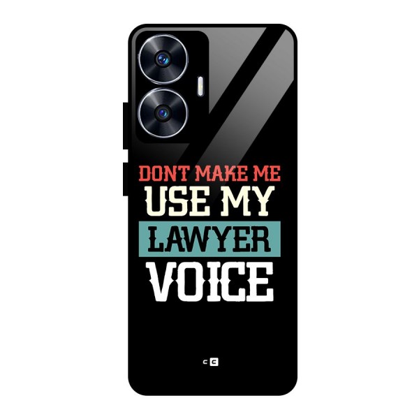 Lawyer Voice Glass Back Case for realme C55