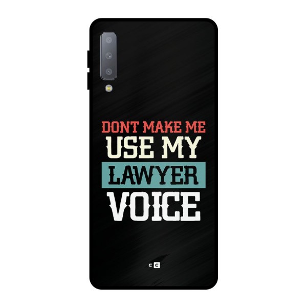 Lawyer Voice Metal Back Case for Galaxy A7 (2018)