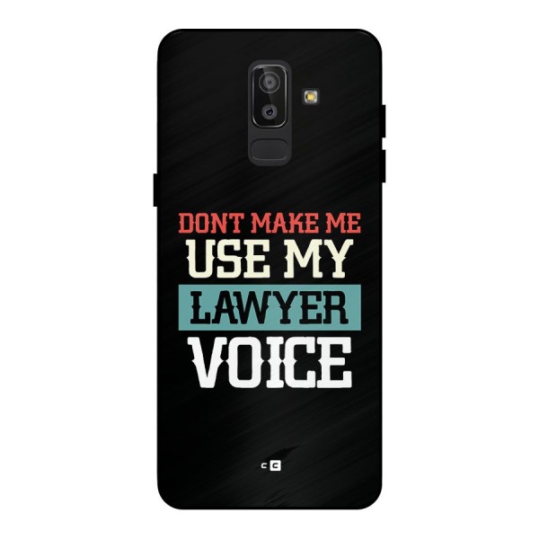 Lawyer Voice Metal Back Case for Galaxy J8