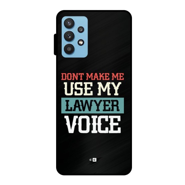 Lawyer Voice Metal Back Case for Galaxy M32 5G