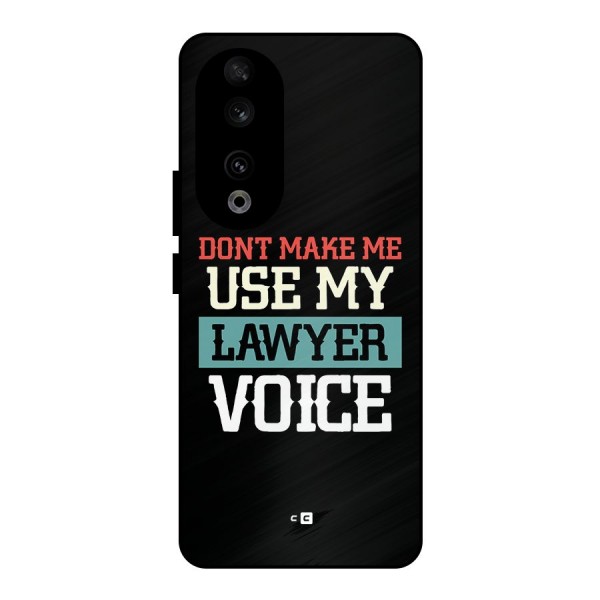 Lawyer Voice Metal Back Case for Honor 90