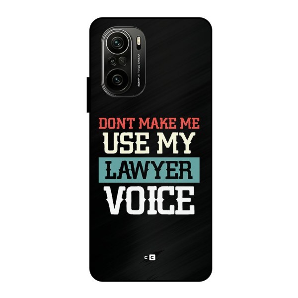 Lawyer Voice Metal Back Case for Mi 11X Pro