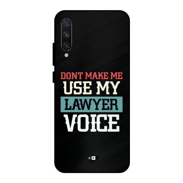 Lawyer Voice Metal Back Case for Mi A3