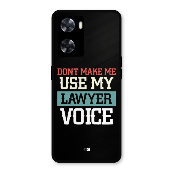 Lawyer Voice Metal Back Case for Oppo A77