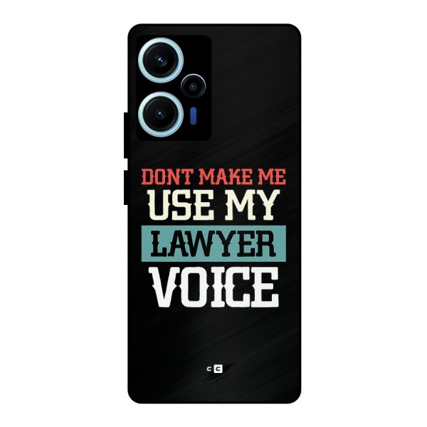 Lawyer Voice Metal Back Case for Poco F5