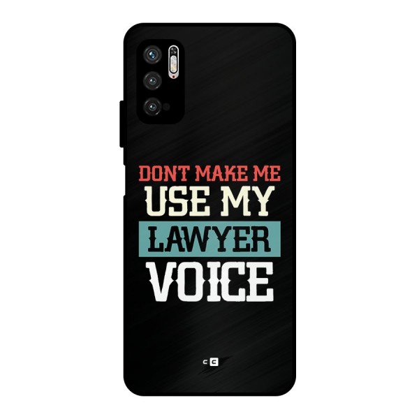 Lawyer Voice Metal Back Case for Poco M3 Pro 5G