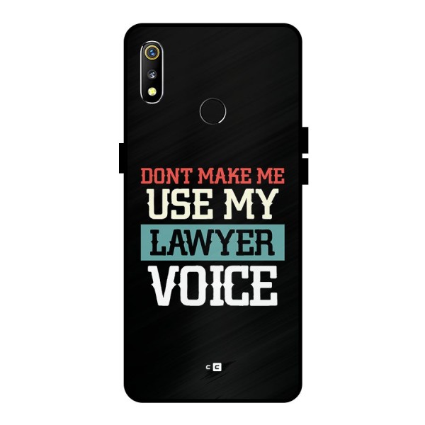 Lawyer Voice Metal Back Case for Realme 3i