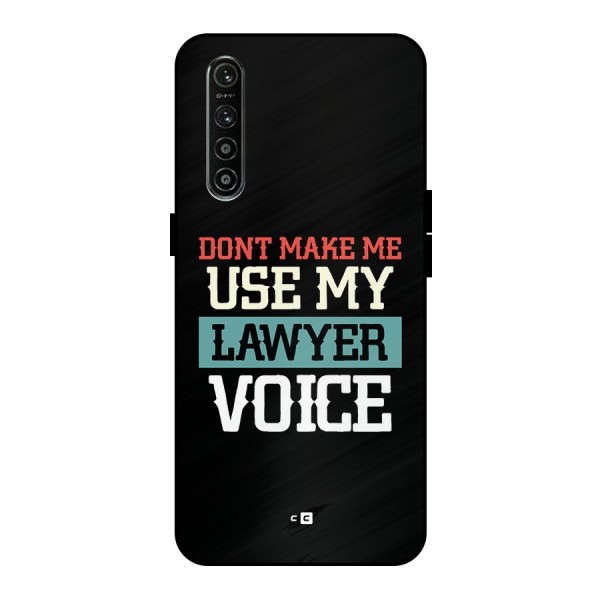 Lawyer Voice Metal Back Case for Realme XT