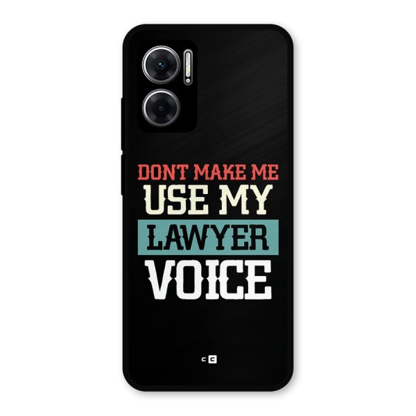 Lawyer Voice Metal Back Case for Redmi 11 Prime 5G