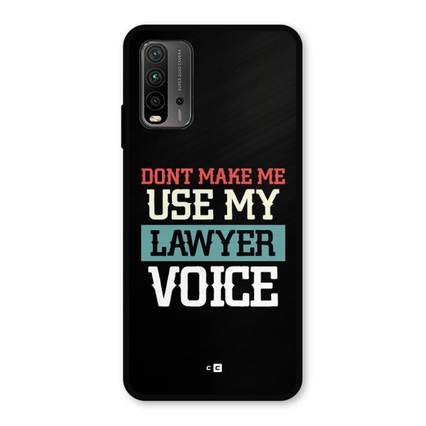 Lawyer Voice Metal Back Case for Redmi 9 Power