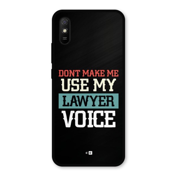 Lawyer Voice Metal Back Case for Redmi 9i