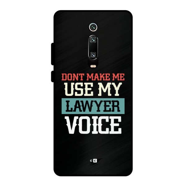 Lawyer Voice Metal Back Case for Redmi K20 Pro