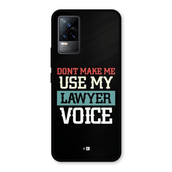 Lawyer Voice Metal Back Case for Vivo Y73