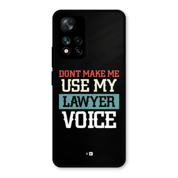 Lawyer Voice Metal Back Case for Xiaomi 11i 5G