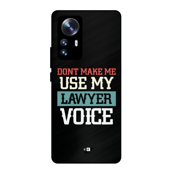 Lawyer Voice Metal Back Case for Xiaomi 12 Pro