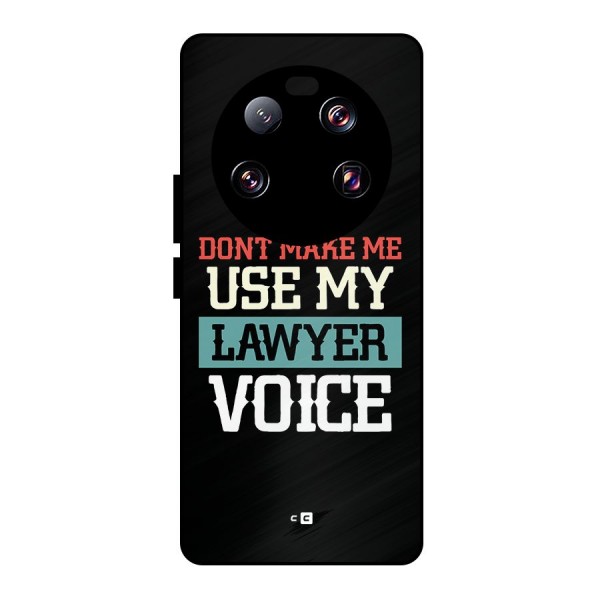 Lawyer Voice Metal Back Case for Xiaomi 13 Ultra