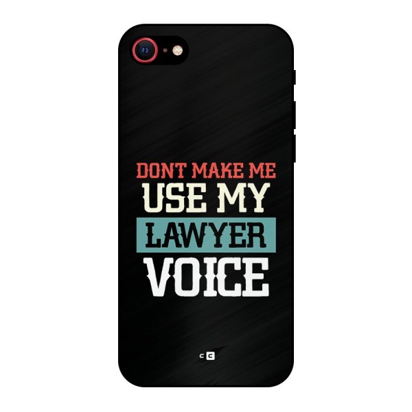 Lawyer Voice Metal Back Case for iPhone 8
