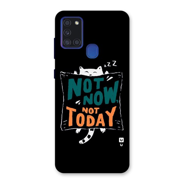 Lazy Cat Not Today Back Case for Galaxy A21s