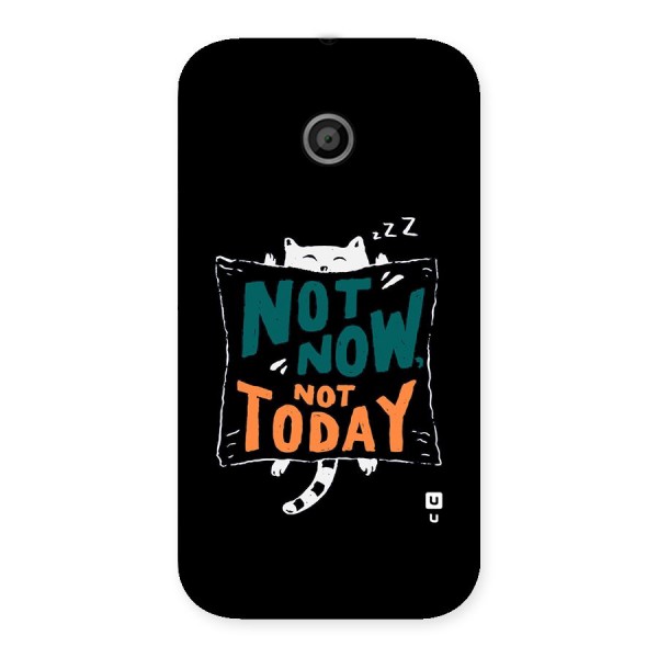 Lazy Cat Not Today Back Case for Moto E