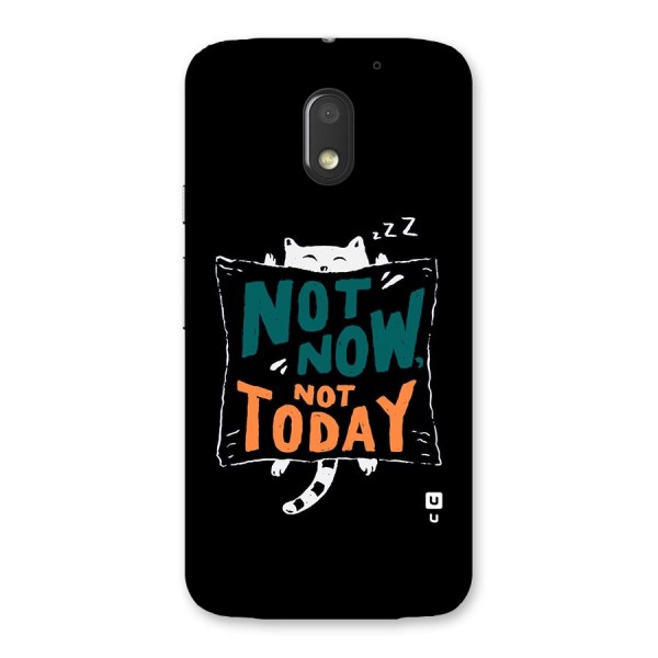 Lazy Cat Not Today Back Case for Moto E3 Power