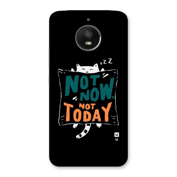 Lazy Cat Not Today Back Case for Moto E4 Plus