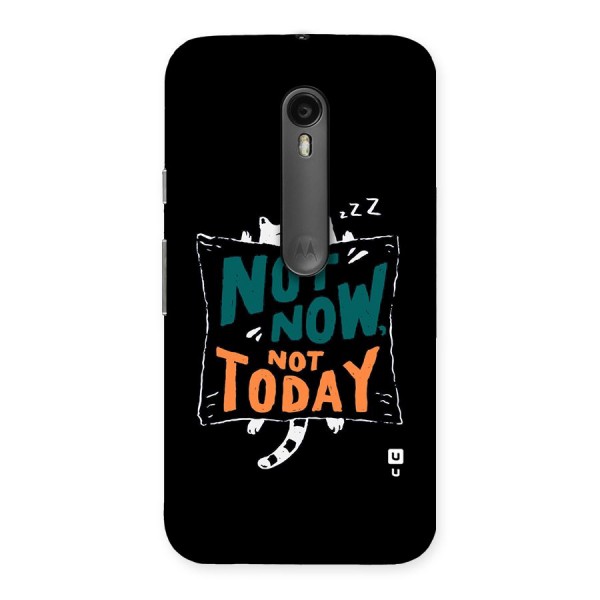 Lazy Cat Not Today Back Case for Moto G3