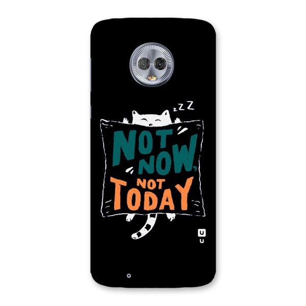 Lazy Cat Not Today Back Case for Moto G6