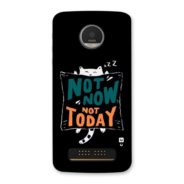 Lazy Cat Not Today Back Case for Moto Z Play