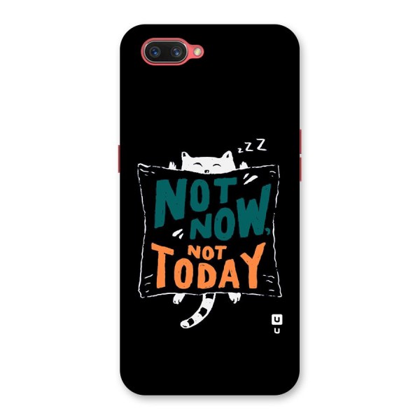 Lazy Cat Not Today Back Case for Oppo A3s