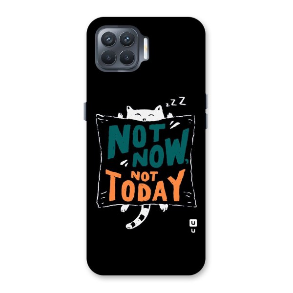 Lazy Cat Not Today Back Case for Oppo F17 Pro