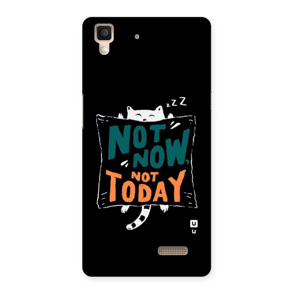 Lazy Cat Not Today Back Case for Oppo R7