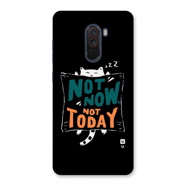 Lazy Cat Not Today Back Case for Poco F1