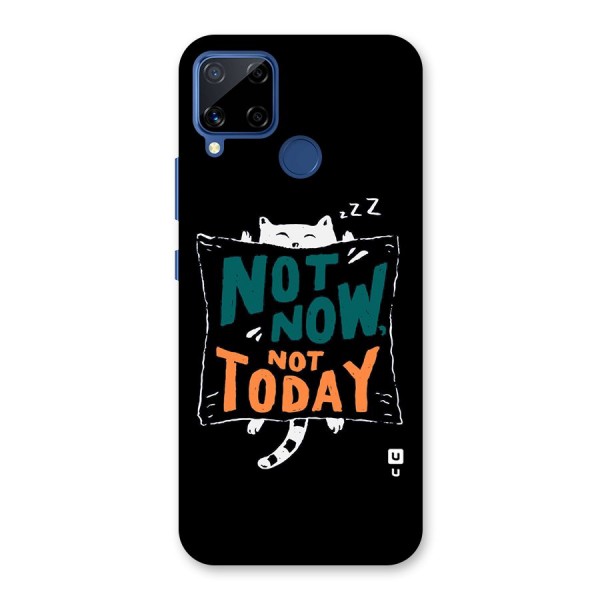 Lazy Cat Not Today Back Case for Realme C12