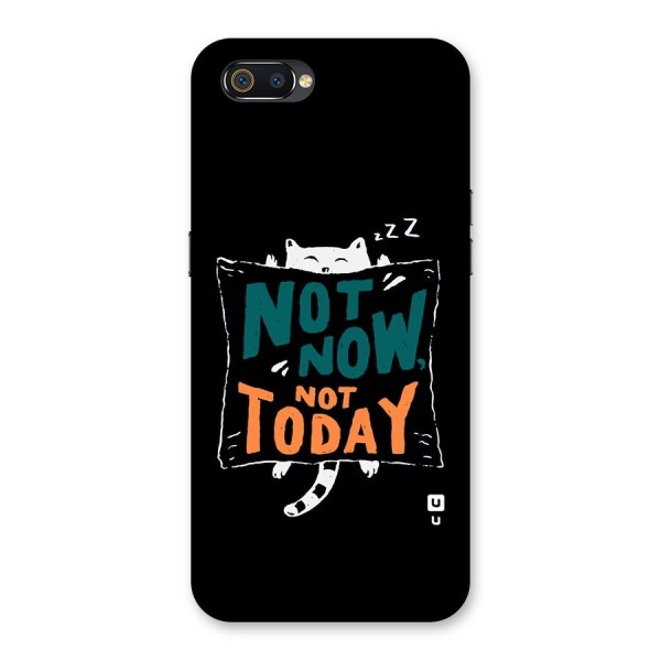 Lazy Cat Not Today Back Case for Realme C2