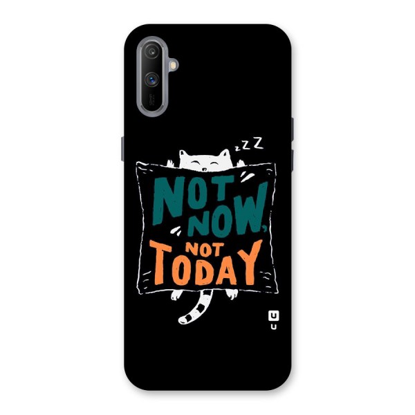 Lazy Cat Not Today Back Case for Realme C3