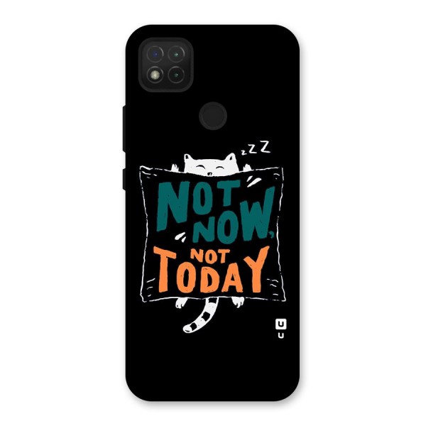 Lazy Cat Not Today Back Case for Redmi 9C