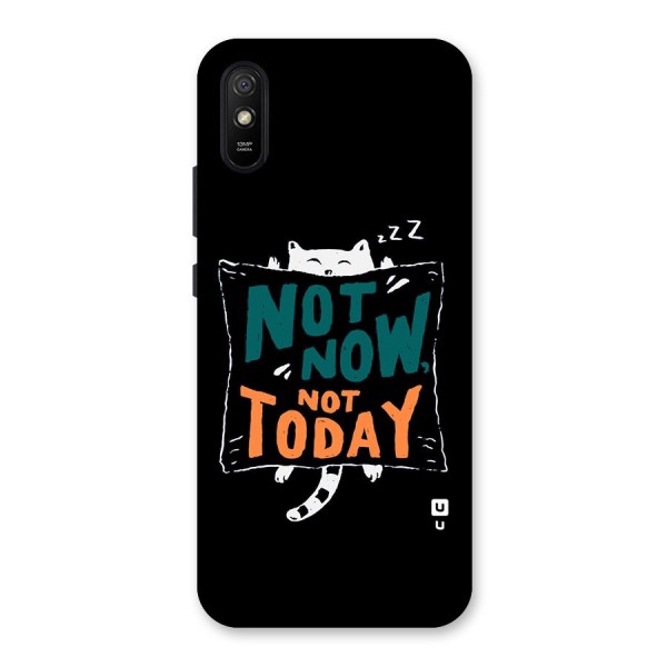 Lazy Cat Not Today Back Case for Redmi 9i