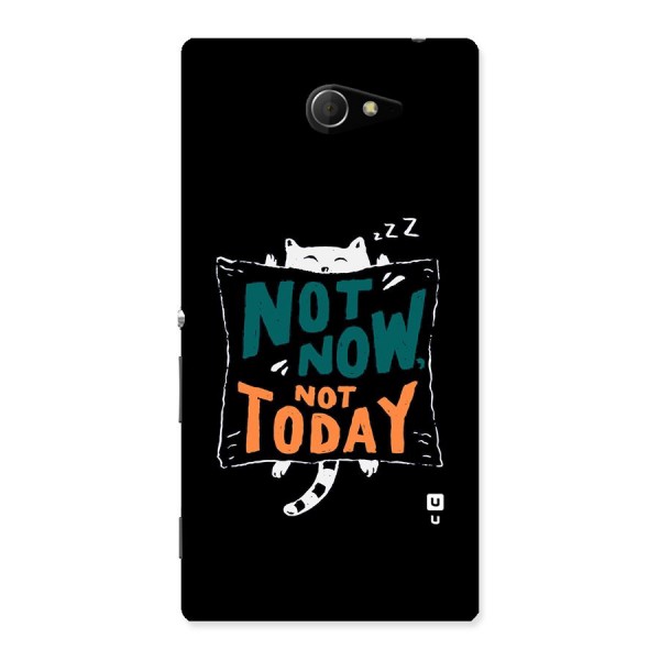 Lazy Cat Not Today Back Case for Sony Xperia M2