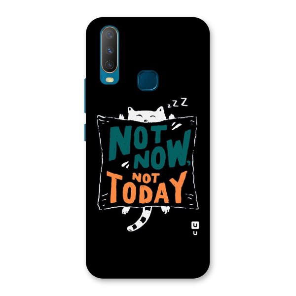 Lazy Cat Not Today Back Case for Vivo Y12