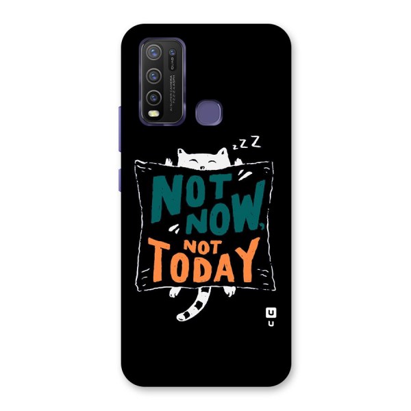 Lazy Cat Not Today Back Case for Vivo Y30