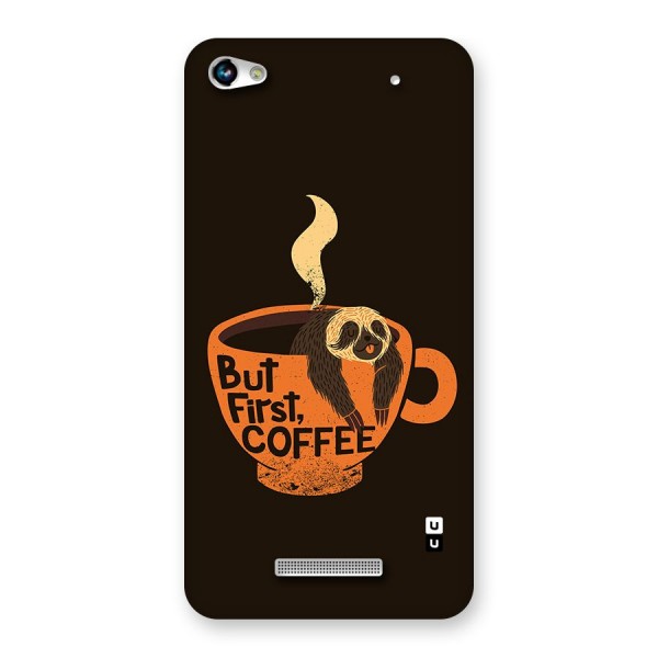 Lazy Coffee Back Case for Canvas Hue 2 A316