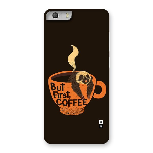 Lazy Coffee Back Case for Canvas Knight 2