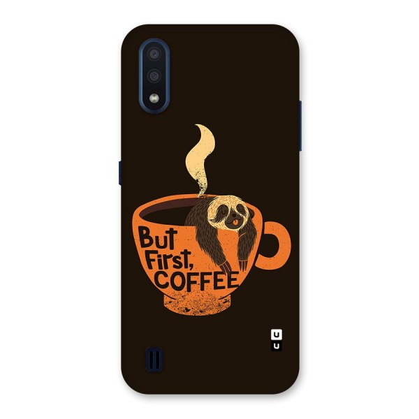 Lazy Coffee Back Case for Galaxy M01