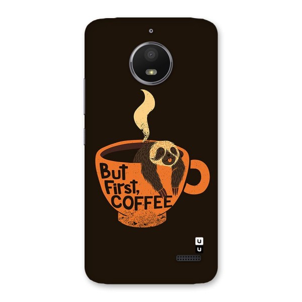 Lazy Coffee Back Case for Moto E4