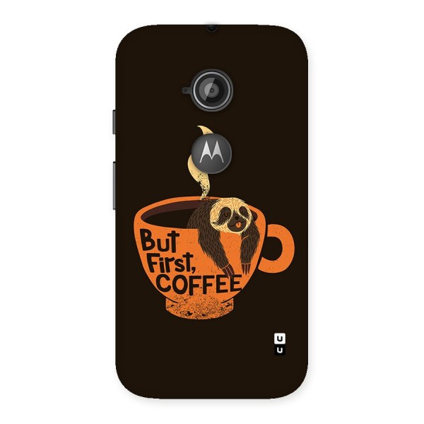 Lazy Coffee Back Case for Moto E 2nd Gen