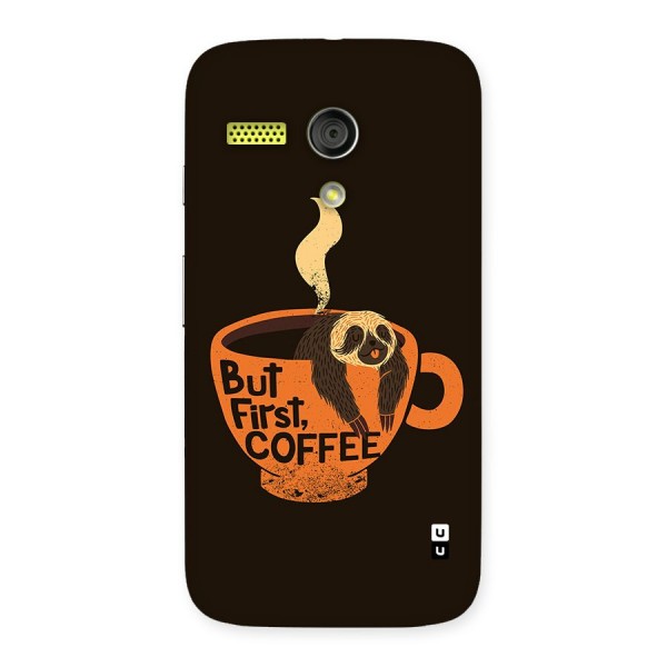 Lazy Coffee Back Case for Moto G