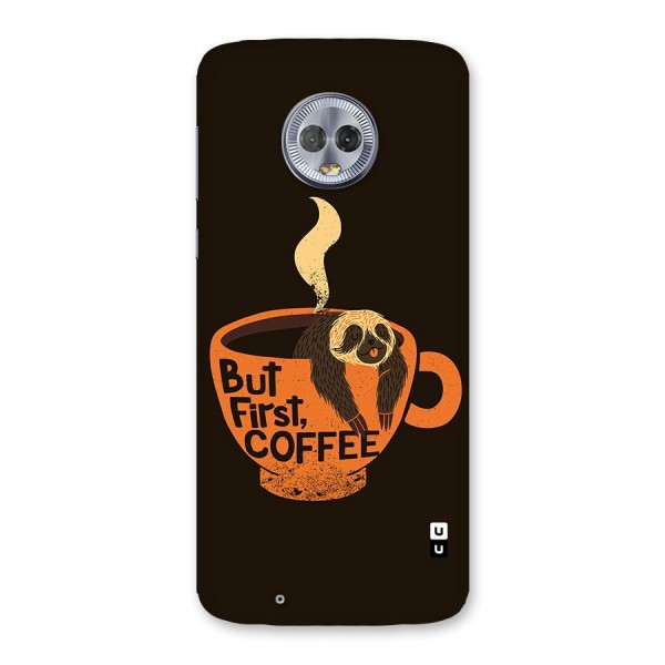 Lazy Coffee Back Case for Moto G6