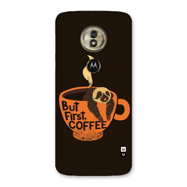 Lazy Coffee Back Case for Moto G6 Play