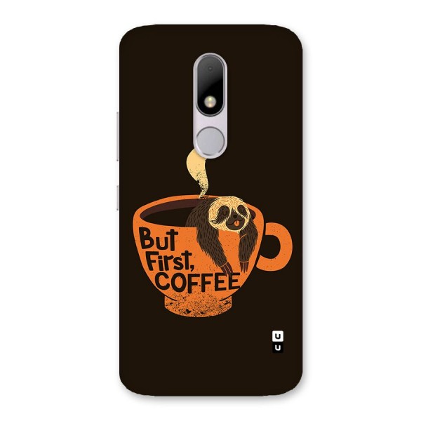 Lazy Coffee Back Case for Moto M